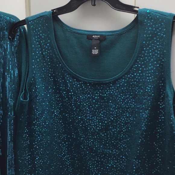 ALFANI two piece set. Gorgeous tank top and open cardigan - Picture 9 of 13